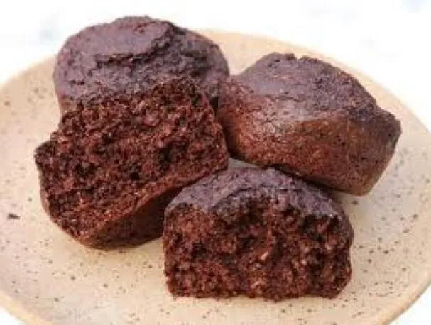 Muffins cu tărâțe și ciocolată neagră sănătoasă Xocai